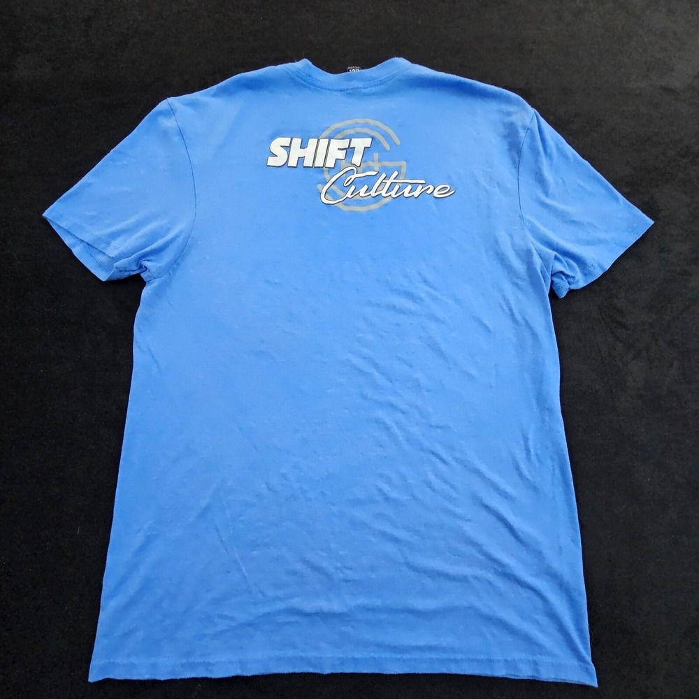 Shift Culture Fort Pierce FL Blue Short Sleeve Cotton Blend T-Shirt Men's L